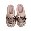 LNERIP Slippers Winter Womens Mens Fluffy Plush Slippers Animals Cute Cartoon House Slippers Cuddly Warm Shoes Indoor Outdoor Girls Women