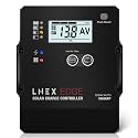 LNEX Solar Charge Controller with Flush Mount Design, 6 Stage Charging with LCD Display 12V/24V Auto PWM Controller 30A for LiFePO4, AGM, Gel, Flooded and Lithium Battery