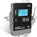 LNEX Solar Charge Controller Waterproof, 10A Super Thin Panel Battery Intelligent Regulator With LCD Display 12V/24V PWM Controller for LiFePO4, AGM, Gel, Flooded and Lithium Battery