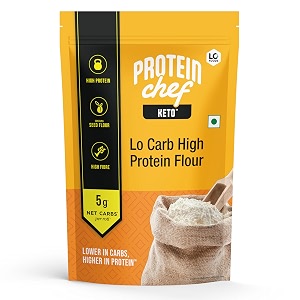 lo low carb delights - high protein flour 8 gms of protein per roti low carb atta lab tested low carb flour for diet food - 1 kg