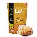 Lo! Low Carb Delights - High Protein Flour | 8 GMS of Protein Per Roti | Low Carb Atta | Lab Tested Low Carb Flour for Diet Food - 500g