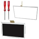 LO MERECES LCD Display Screen+Touch Screen Digitizer + Screwdriver Rebuild Kit Compatible for Nintendo Wii U Gamepad