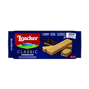 loacker classic wafer chocolate 90g - italy