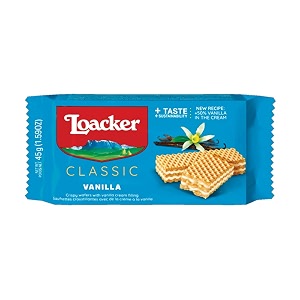loacker classic wafer - vanilla 45g - italy