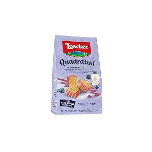 loacker quadratini blueberry-yoghurt 110g - italy