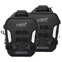 Loboo 2PCS Motorcycle Front Bumper Bag, Fully Waterproof Motorcycle Bumper Bag Side Bag，Inflatable protection system Full Waterproof Moto Saddle Compatible with 25MM Diameter Protective Bars(BHGB05T)