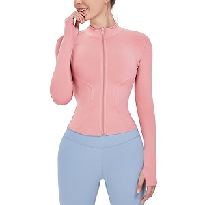 locachy women39s lightweight stretchy workout full zip running track jacket with thumb holes