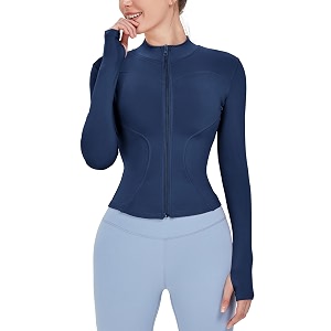 locachy women39s lightweight stretchy workout full zip running track jacket with thumb holes