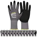LOCCEF MicroFoam Nitrile Coated Safety Work Gloves