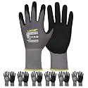 LOCCEF MicroFoam Nitrile Coated Safety Work Gloves