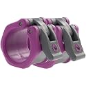 Lock-Jaw HEX Barbell Collars/Clamps, 2"/50mm Olympic Bars, Purple
