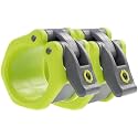 Lock-Jaw HEX Barbell Collars/Clamps, 2"/50mm Olympic Bars, Green