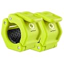Lock-Jaw Magnetic Barbell Collars/Clamps, 1"/25mm Bars, Green