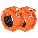 Lock-Jaw Sport Barbell Collars/Clamps, 2"/50mm Olympic Bars, Orange