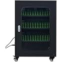 Lockable Mobile Phone Charging Station Lockers, Equipped with 6/12/20/30/40/50/60 Charging Slots, Suitable for Schools, Libraries, Classrooms and Conference Rooms. Black-50slots