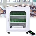 Lockable Mobile Phone Charging Station Lockers, Equipped with 6/12/20/30/40/50/60 Charging Slots, Suitable for Schools, Libraries, Classrooms and Conference Rooms. White 30Slots