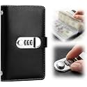 Lockable Savings Notebook, Password Lock Cash Saving Book, Black