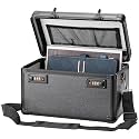 LOCKCURX Lock Box, Combination Storage Case, 13.4 x 8.2 x 7.6 Inch, Black