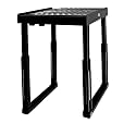 Locker Organizer Shelf， Adjustable Width and Height, Ideal Locker for School, Office, and Gym Lockers (Black)