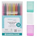 LockerMate Crayon Box with Sharpener Holds 24 Crayons, Assorted Color, Pack of 1