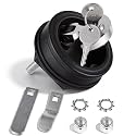 Locking Boat Hatch Latch, 2-3/8 to 2-1/2 in, Flush Mount