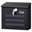 Locking Mailbox Wall Mounted Vertical- Jssmst mailboxes with Key Lock Large Capacity, Key Lock Drop Box Large Capacity with Galvanized Cover and Rust-Proof Metal, 13 x 11.8 x 4.1 Inch SM-HPB918