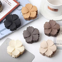 locklux Korean Trending Heavy Flower Matte Clutcher Girls 6pcs Cute Fancy Medium Clips Hair Claw (Multicolor)