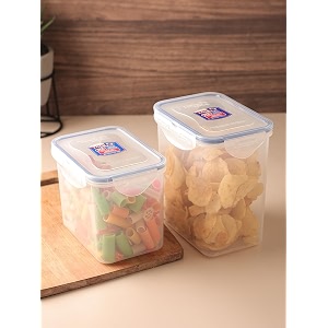 locknlock airtight container set 1000ml x 2 1500ml x 2  4 containers bpa-free food storage boxes for kitchen