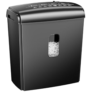 locksworth p-4 8-sheet high security shredder for home amp office with handle credit card shredderstaples 5 gallon black