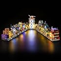 LocoLee Light kit Compatible with Lego Diagon Alley Wizarding Shops 76444 - No Model Only Light, LED Lighting Accessories Compatible with Lego Mini Diagon Alley (Standard Version)