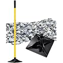 LOCONHA Steel Tamper with 48" Handle - Heavy Duty Hand Compactor