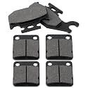 LOCOPOW Front and Rear Brake Pads for Yamaha Kodiak 400 450 2000 2001 2002 2003 2004 2005 Grizzly 400 450 2007 2008 2009 2010 Wolverine 450 Big Bear 400 YFM400 YFM450