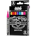 Loddie Doddie Fine Tip Liquid Chalk Markers, Chalk Markers, 8 Pack