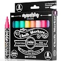 Loddie Doddie Liquid Chalk Markers, Chalkboard Markers, Pastel, 6mm, 8 Pack