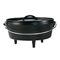 Lodge L10CO3 Lodge Logic Camp Dutch Oven, 4 Quart, 10" dia. X 3-1/2" Deep