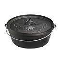Lodge L12CO3BS Boy Scouts of America Cast Iron Camp Dutch Oven, Pre-Seasoned, 6-Quart