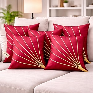 LOFEY Dupion Silk Cushion Cover 16 x