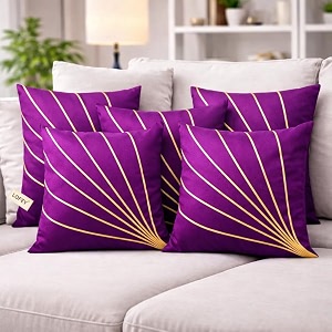 LOFEY Dupion Silk Cushion Cover 16 x