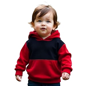 LOFN Stylish Kids Hooded Sweatshirt KDSW50-RDBL