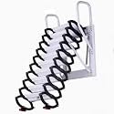 loft Stairs Carbon Steel Loft Ladder Wall Mount Ceiling Folding Bear 500KG Attic Stairs Pull Down Telescoping Ladder(2.7-3m)