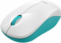 Logestic Wireless Mouse Wireless Ambidextrous Optical Mouse With Bluetooth (USB 2.0, Blue, White)