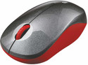 Logestic Wireless Mouse Wireless Ambidextrous Optical Mouse With Bluetooth (USB 2.0, Red, Black)