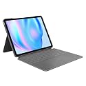 Logitech Combo Touch iPad Air 13-inch (M2, M3 &amp; M4) Keyboard Case - Detachable Backlit Keyboard with Kickstand, Comfortable Typing, Multi-use Mode - Oxford Grey