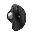 Logitech Ergo M575S Wireless Bluetooth Trackball Mouse - Black Silver Ball