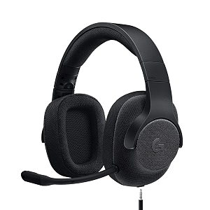 logitech g433 71 surround sound wired gaming headset for pcvr and console black