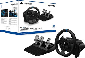 logitech g923 gaming steering wheel for pc 900with dual-motor sim racing wheel pc force  motion controller black loved by fans for thrustmaster hori  fanatec ant e sports  nitho for ps5 ps4 pc