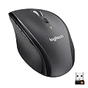 Logitech M705 Marathon Full Size 2.4 GHz Wireless Mouse - Black