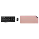 Logitech MK345 Wireless Keyboard and Mouse Set Full-Sized Keyboard with Palm Rest and Comfortable Ri