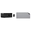 Logitech MK345 Wireless Keyboard and Mouse Set Full-Sized Keyboard with Palm Rest and Comfortable Ri