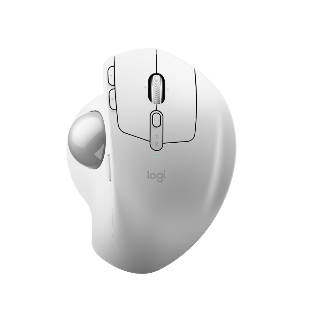 Logitech MX Ergo S Advanced Wireless Trackball Mouse, USB-C ...